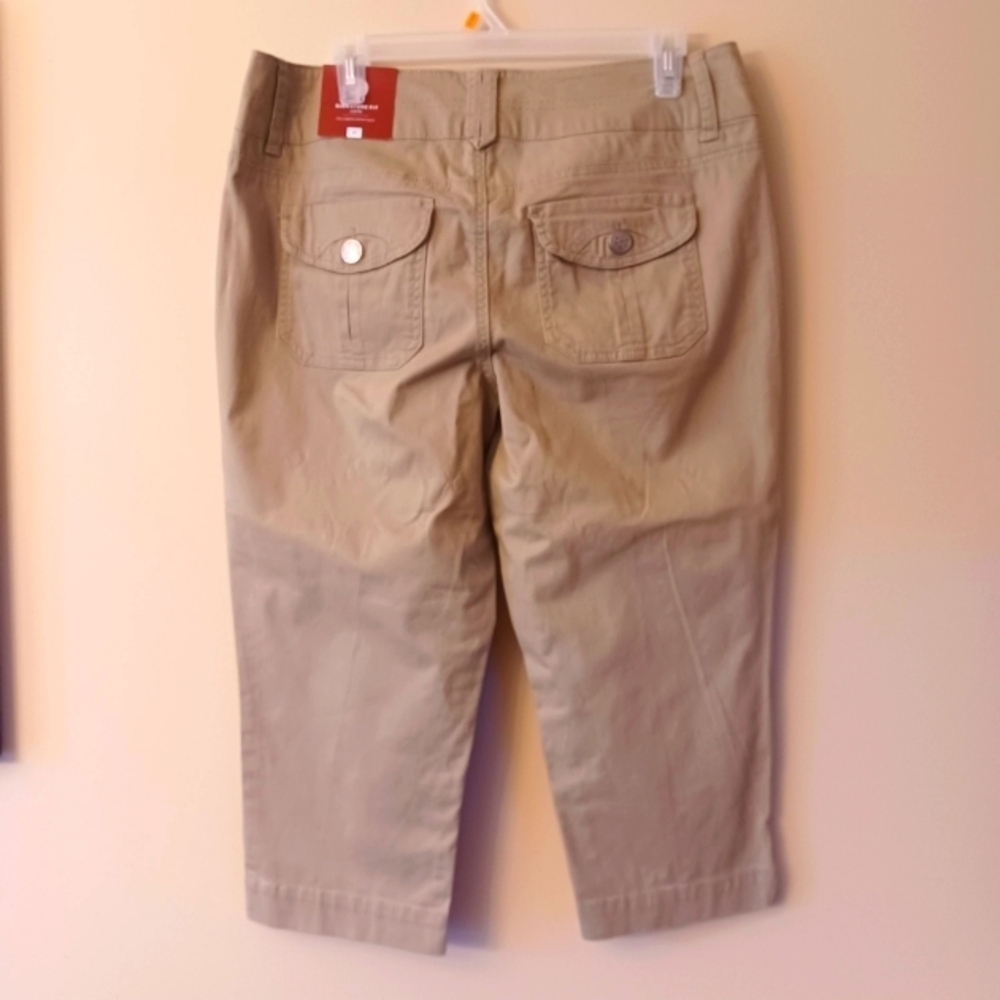 Dressbarn khaki Capris womens size 12 - Picture 3 of 9